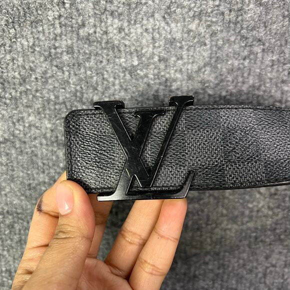 Louis Vuitton LV Initiales Belt - Black M9808 Made in Spain - Picture 3 of 9